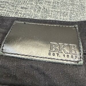 Buckle BKE Jake Straight Jeans Mens 33x34 Black Denim Stretch Rock Grunge